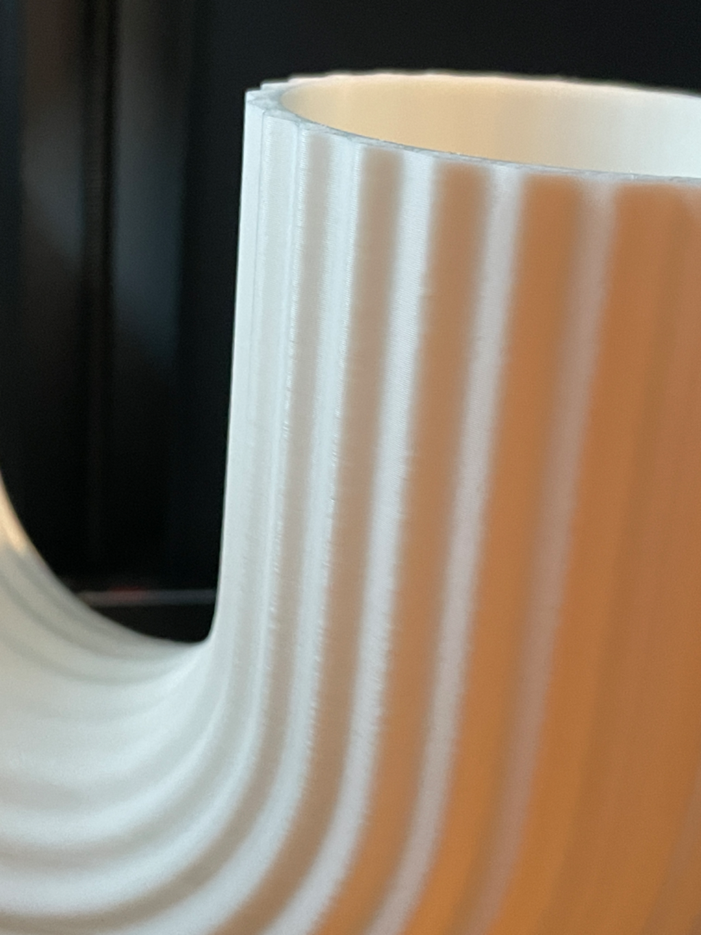 Modern Minimalist 3D Printed Vase | Marble Finish Decorative Flower Vase | Contemporary Home Decor